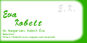 eva kobelt business card